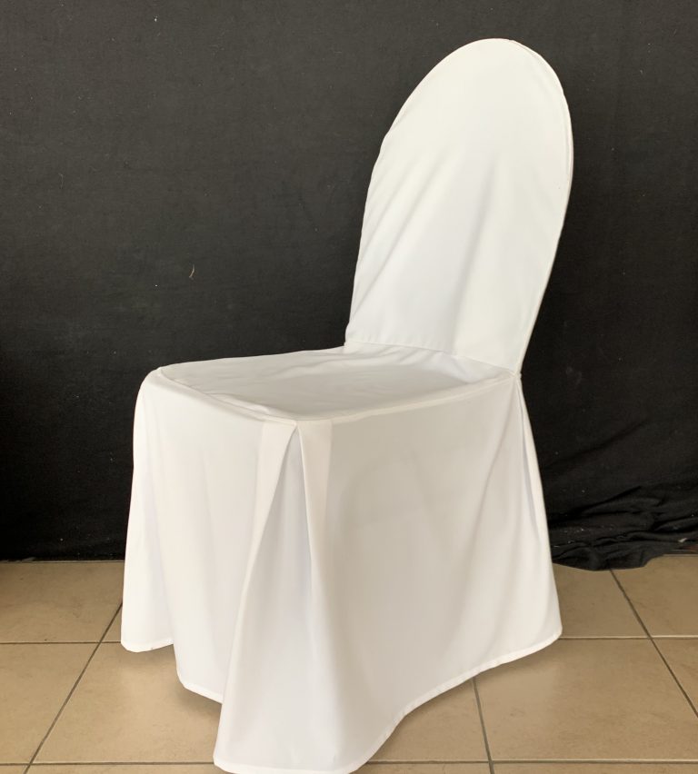 Housse de chaise blanche tissu  DelTech
